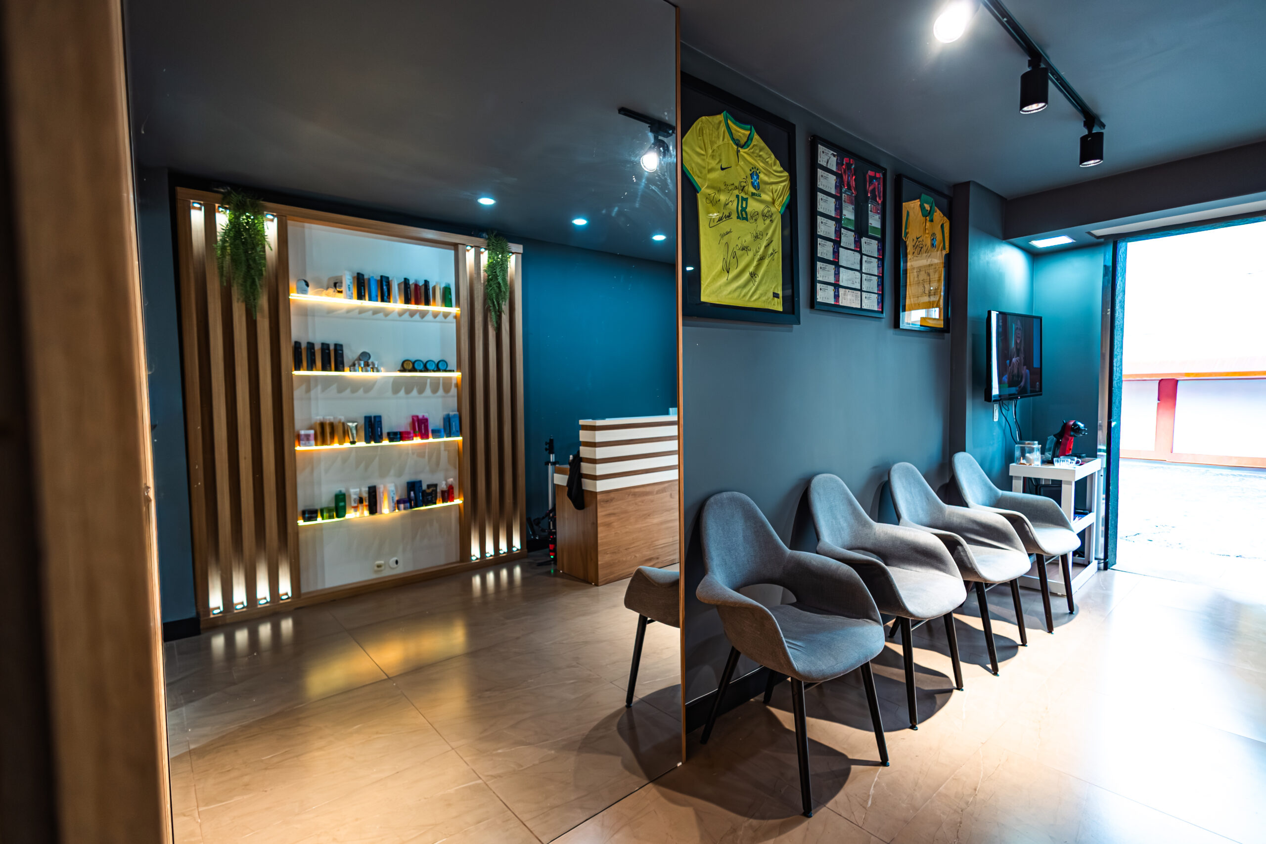 Ambiente da Barbearia Baianinho 2